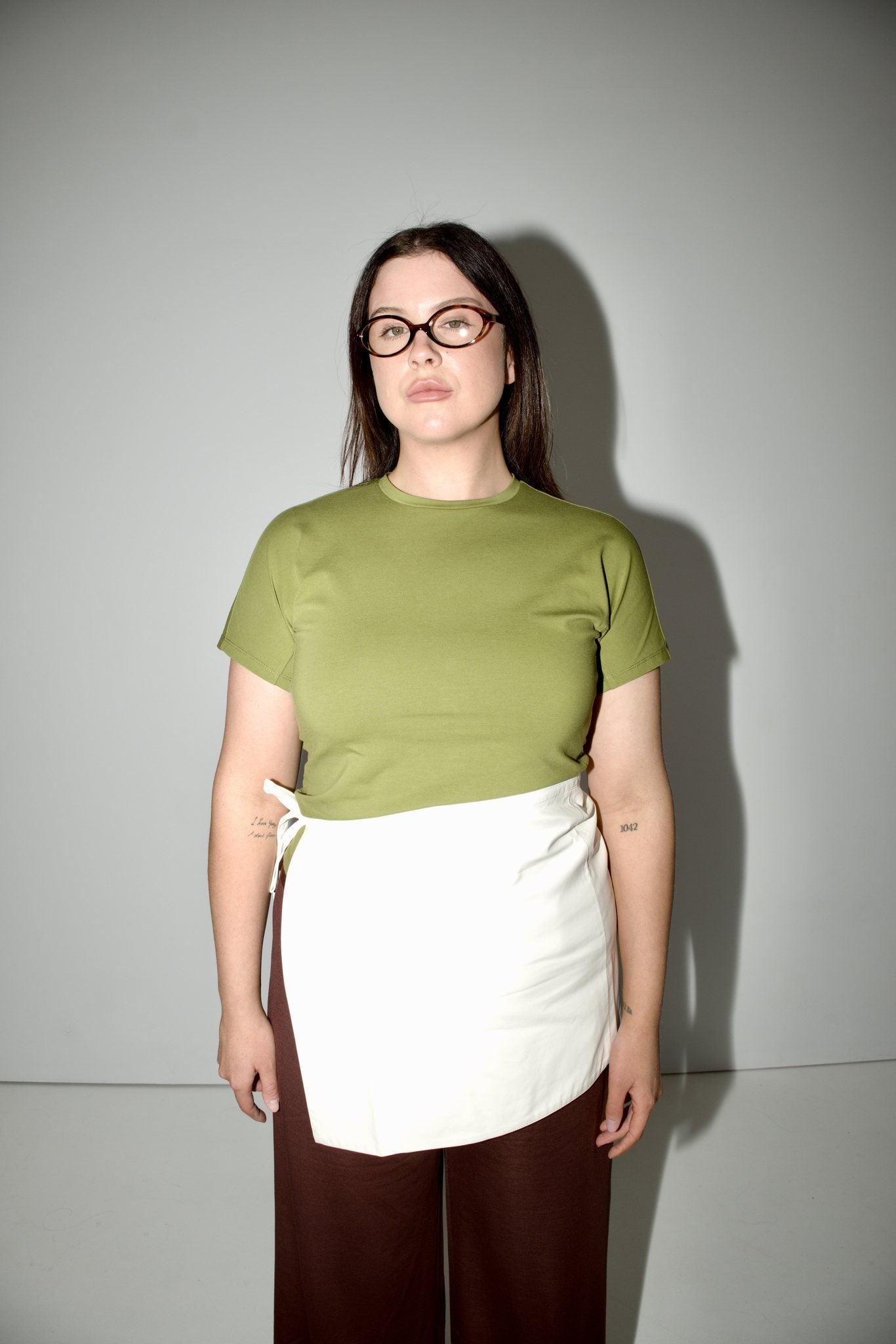 Apron Skirt — Coconut Cream