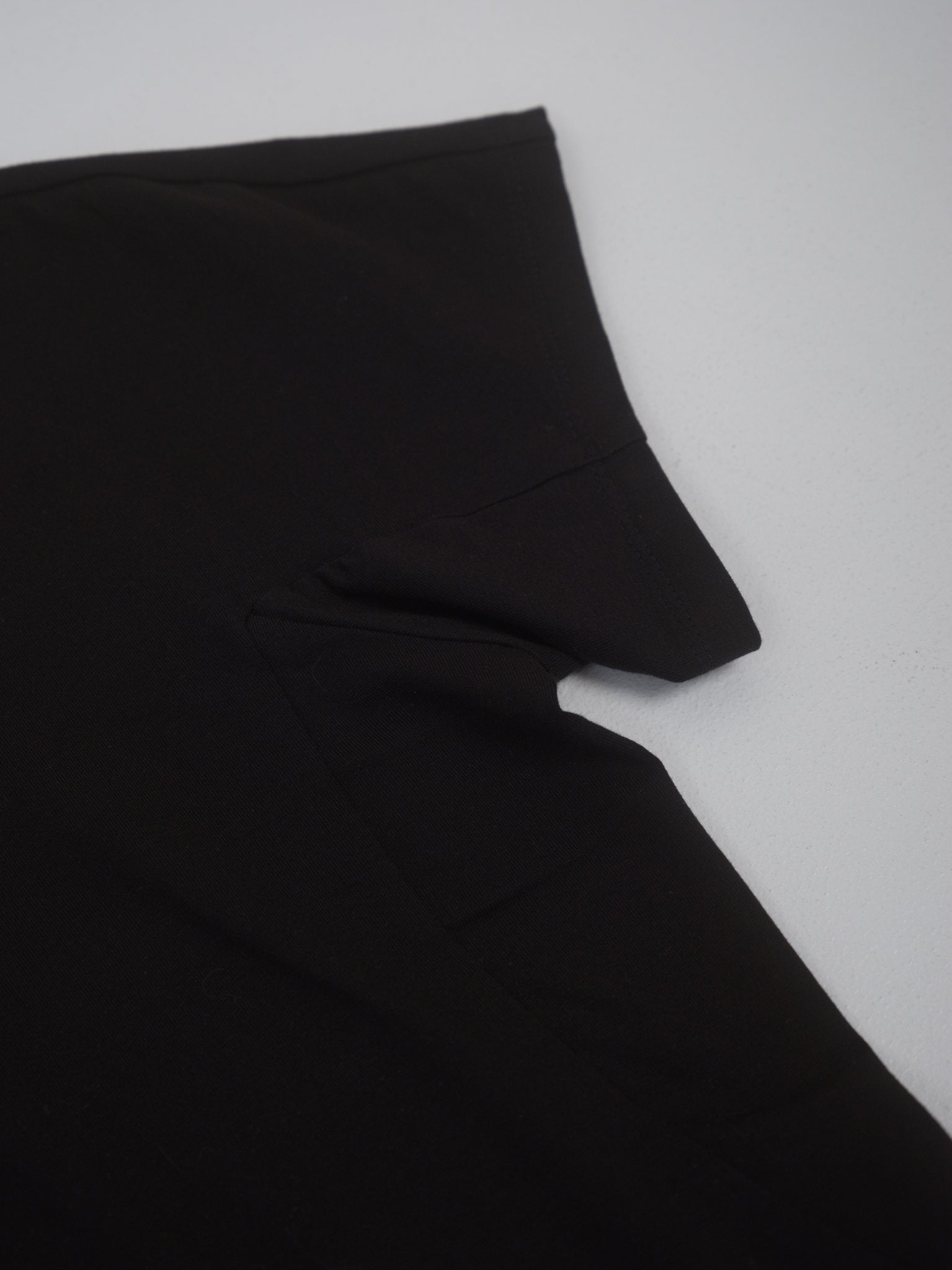 Mock Neck Tee — Midnight Black