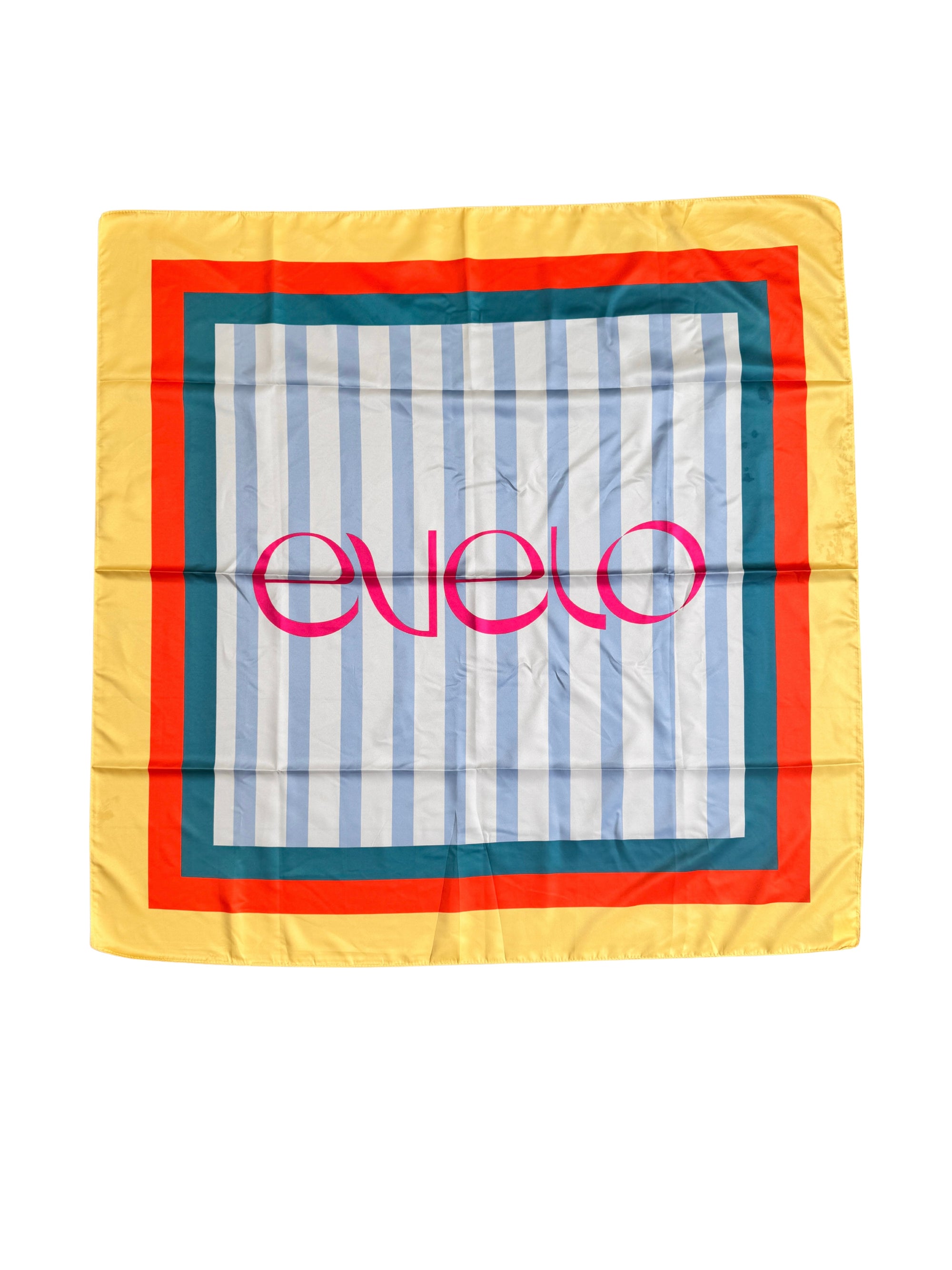 Bright retro scarf photographed in sunlight