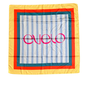 Bright retro scarf photographed in sunlight