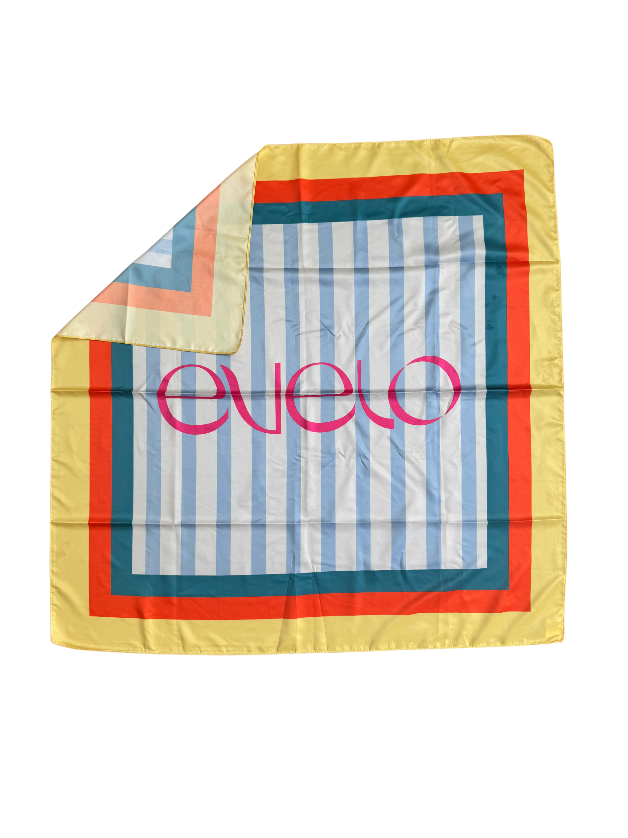 Bright retro scarf photographed in sunlight