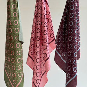 Vegan silk scarf Christmas gift for women