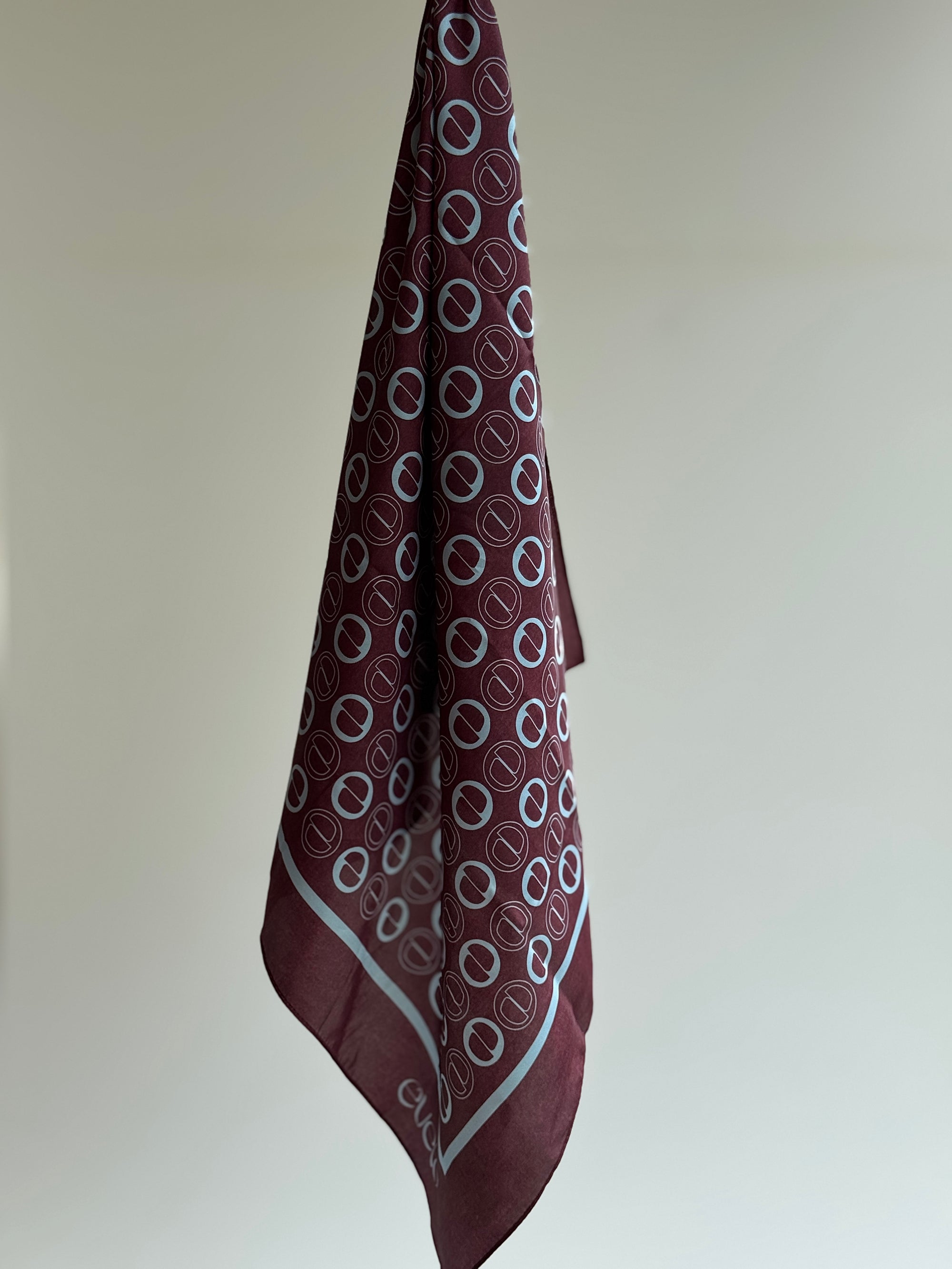 Merlot Crescendo – Vegan Silk Scarf, Australian-Designed Christmas Gift